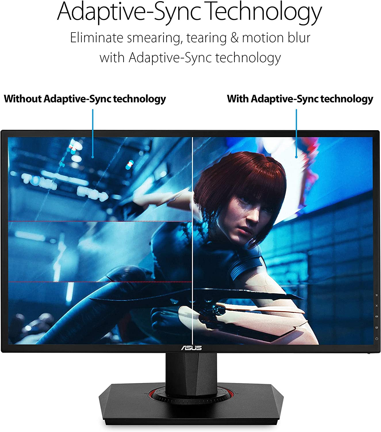VG248QG 24" G-SYNC Gaming Monitor 165Hz 1080P 0.5Ms Eye Care with DP HDMI Dvi,Black